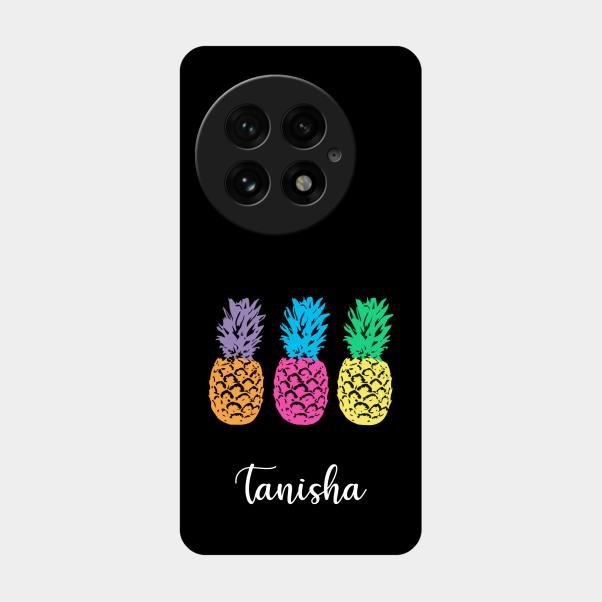 Colorful Pineapple Glass Case Cover For Oneplus 13 5G