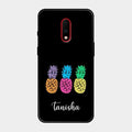 Colorful Pineapple Glass Case Cover For Oneplus 7