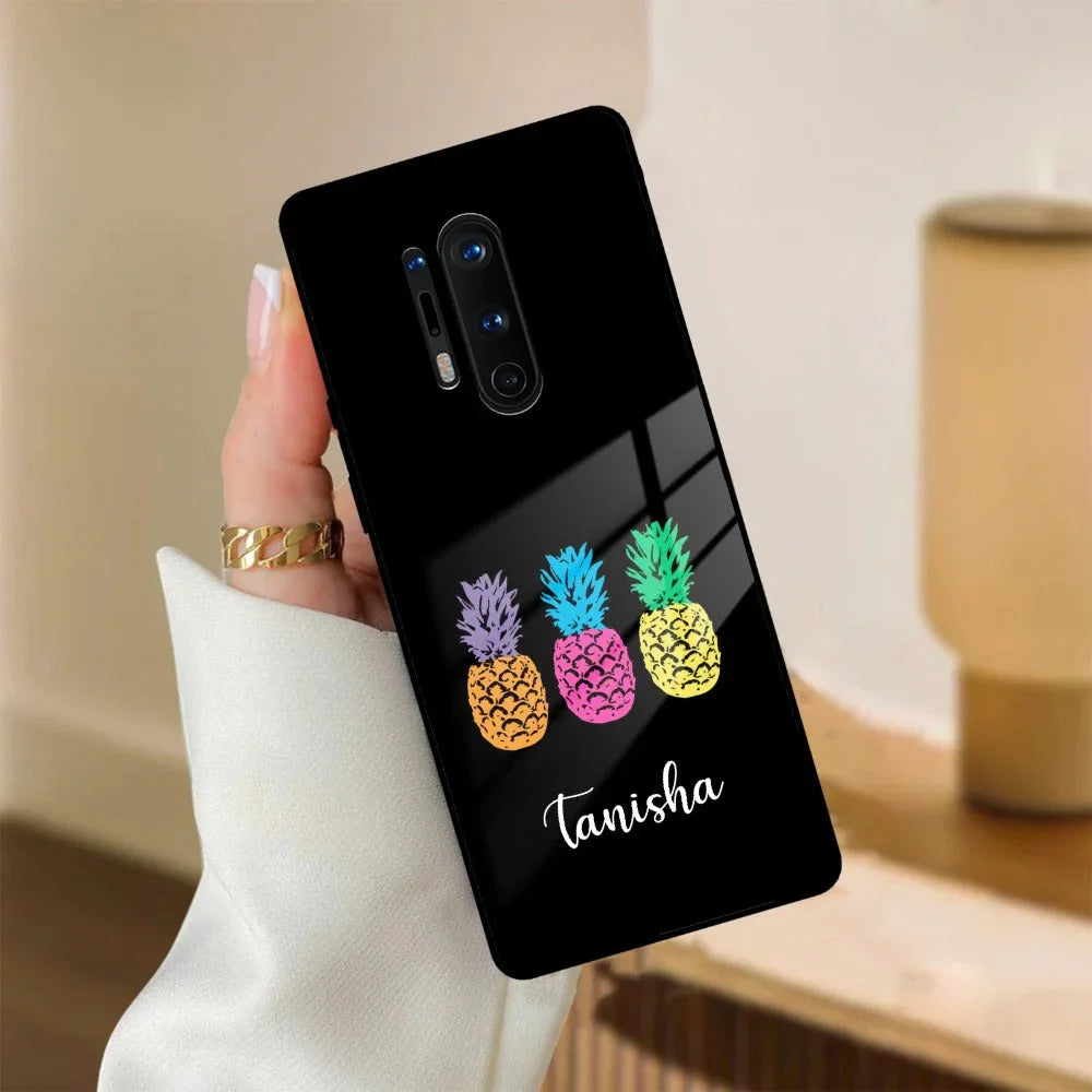 Colorful Pineapple Glass Case Cover For OnePlus - ShopOnCliQ