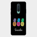 Colorful Pineapple Glass Case Cover For Oneplus 8