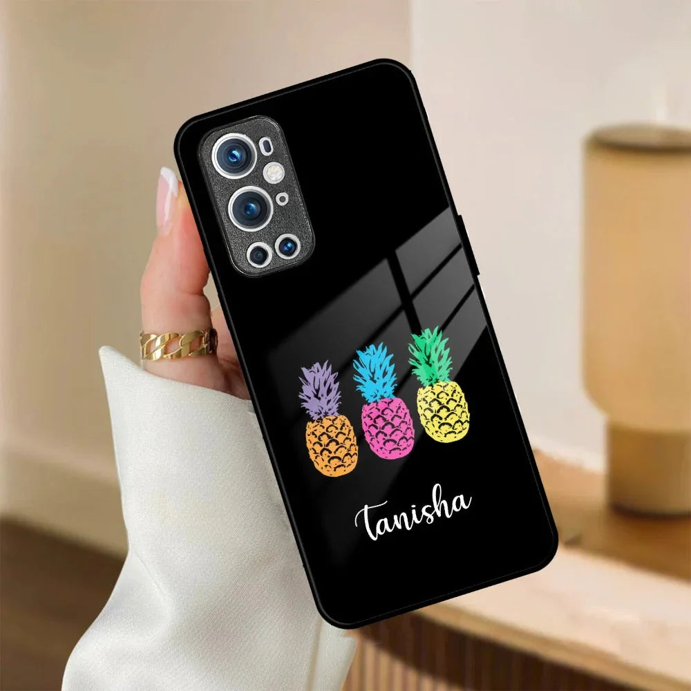 Colorful Pineapple Glass Case Cover For OnePlus - ShopOnCliQ