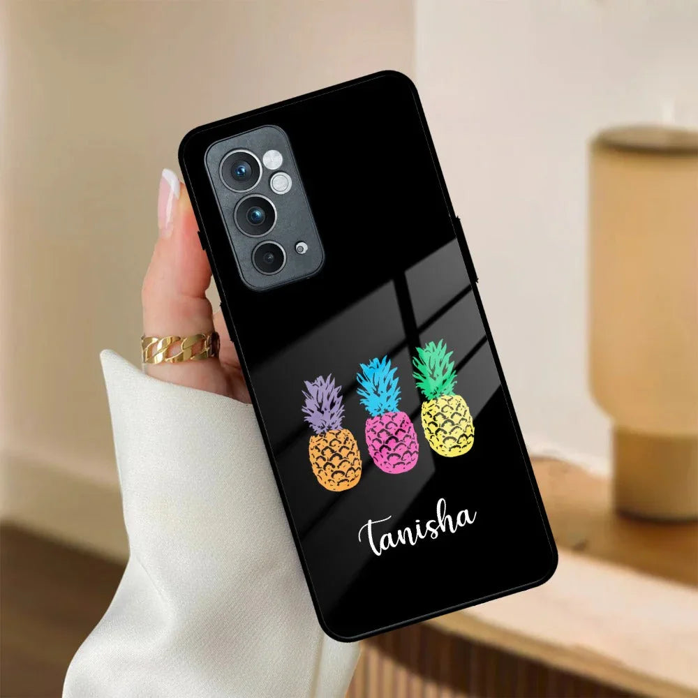 Colorful Pineapple Glass Case Cover For OnePlus - ShopOnCliQ
