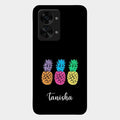 Colorful Pineapple Glass Case Cover For Oneplus Nord 2T 5G