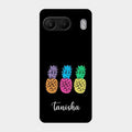 Colorful Pineapple Glass Case Cover For Oneplus Nord 4 5G