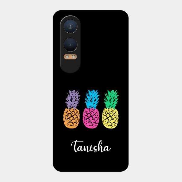 Colorful Pineapple Glass Case Cover For Oneplus Nord Ce 4 Lite 5G