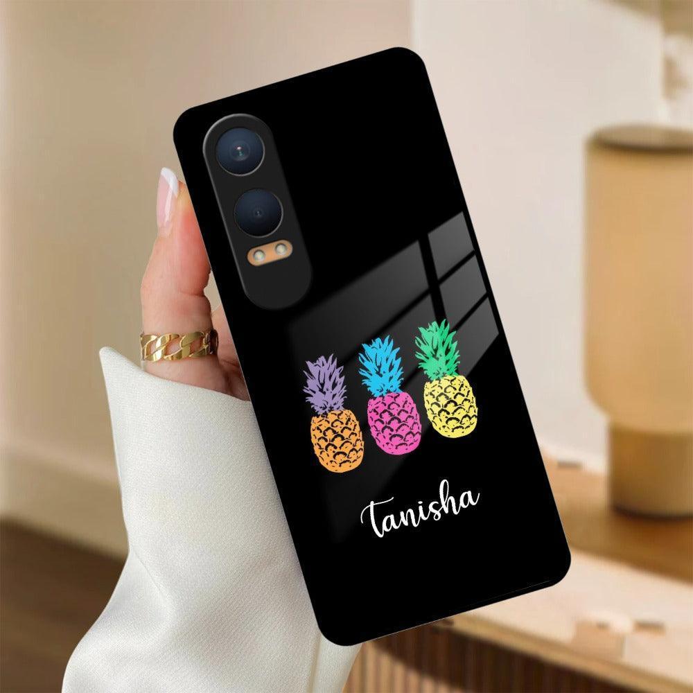 Colorful Pineapple Glass Case Cover For OnePlus - ShopOnCliQ