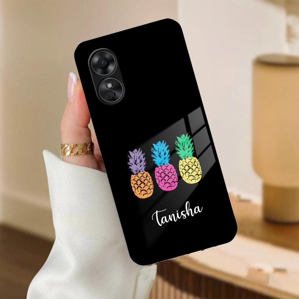 Colorful Pineapple Glass Case Cover For Oppo - ShopOnCliQ