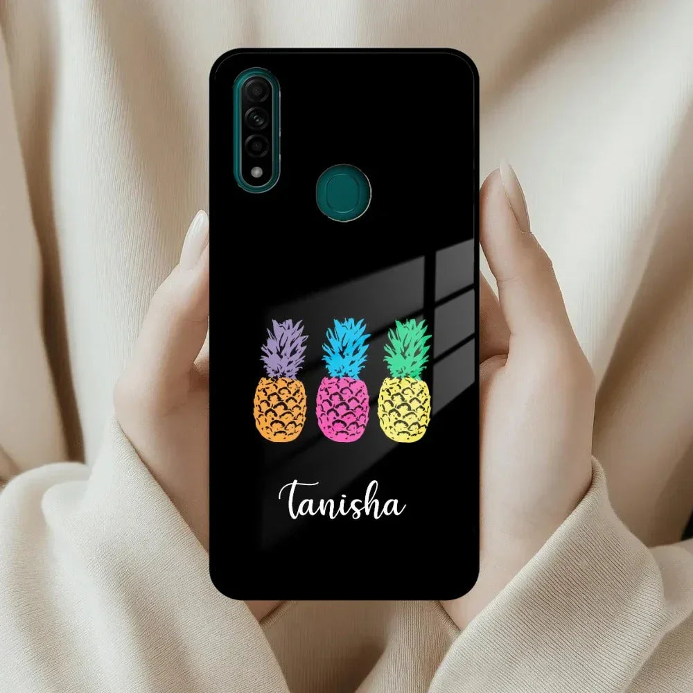 Colorful Pineapple Glass Case Cover For Oppo - ShopOnCliQ