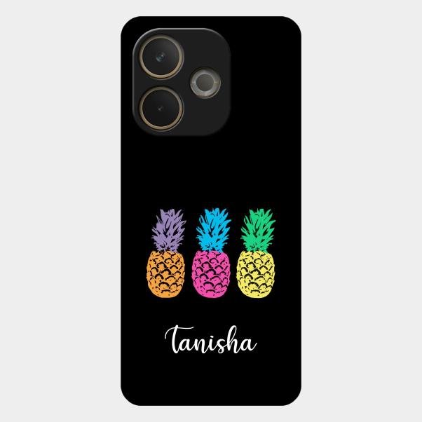 Colorful Pineapple Glass Case Cover For Oppo A5 Pro 5G