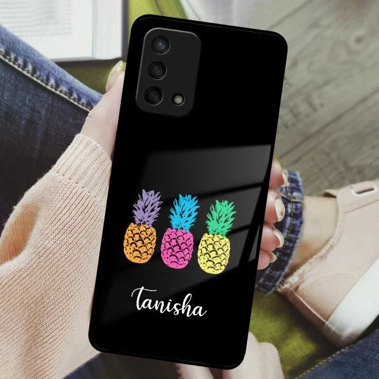 Colorful Pineapple Glass Case Cover For Oppo - ShopOnCliQ