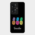 Colorful Pineapple Glass Case Cover For Oppo F25 Pro 5G