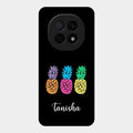 Colorful Pineapple Glass Case Cover For Oppo F29 Pro 5G