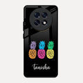 Colorful Pineapple Glass Case Cover For Oppo F31 Pro Plus 5G