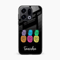Colorful Pineapple Glass Case Cover For Oppo Find X9 5G