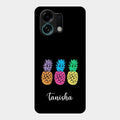 Colorful Pineapple Glass Case Cover For Oppo K13 Turbo 5G