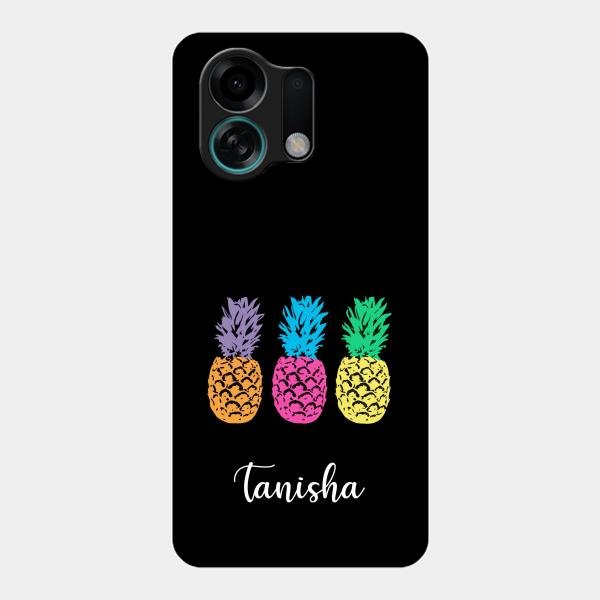 Colorful Pineapple Glass Case Cover For Oppo K13 Turbo 5G
