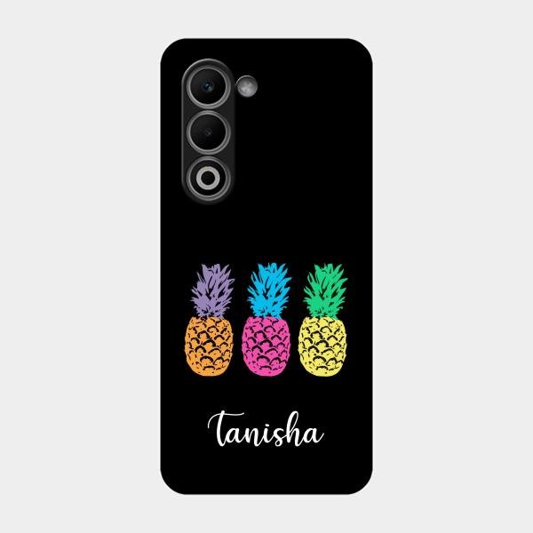 Colorful Pineapple Glass Case Cover For Oppo K13X 5G