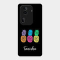 Colorful Pineapple Glass Case Cover For Oppo Reno 11 Pro 5G