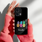 Colorful Pineapple Glass Case Cover For Oppo - ShopOnCliQ