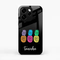 Colorful Pineapple Glass Case Cover For Oppo Reno15 Pro 5G