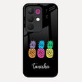 Colorful Pineapple Glass Case Cover For Realme 15X 5G