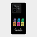 Colorful Pineapple Glass Case Cover For Realme Gt 7 Pro