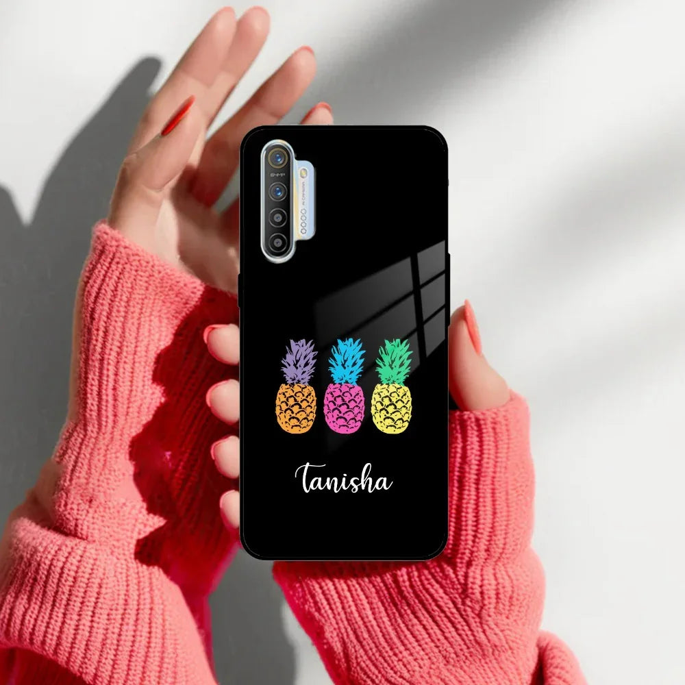 Colorful Pineapple Glass Case Cover For Realme/Narzo - ShopOnCliQ