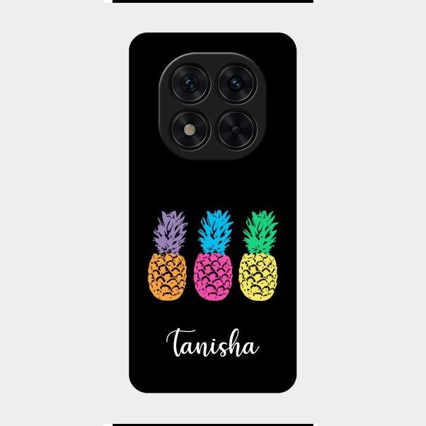 Colorful Pineapple Glass Case Cover For Redmi Note 14 Pro 5G