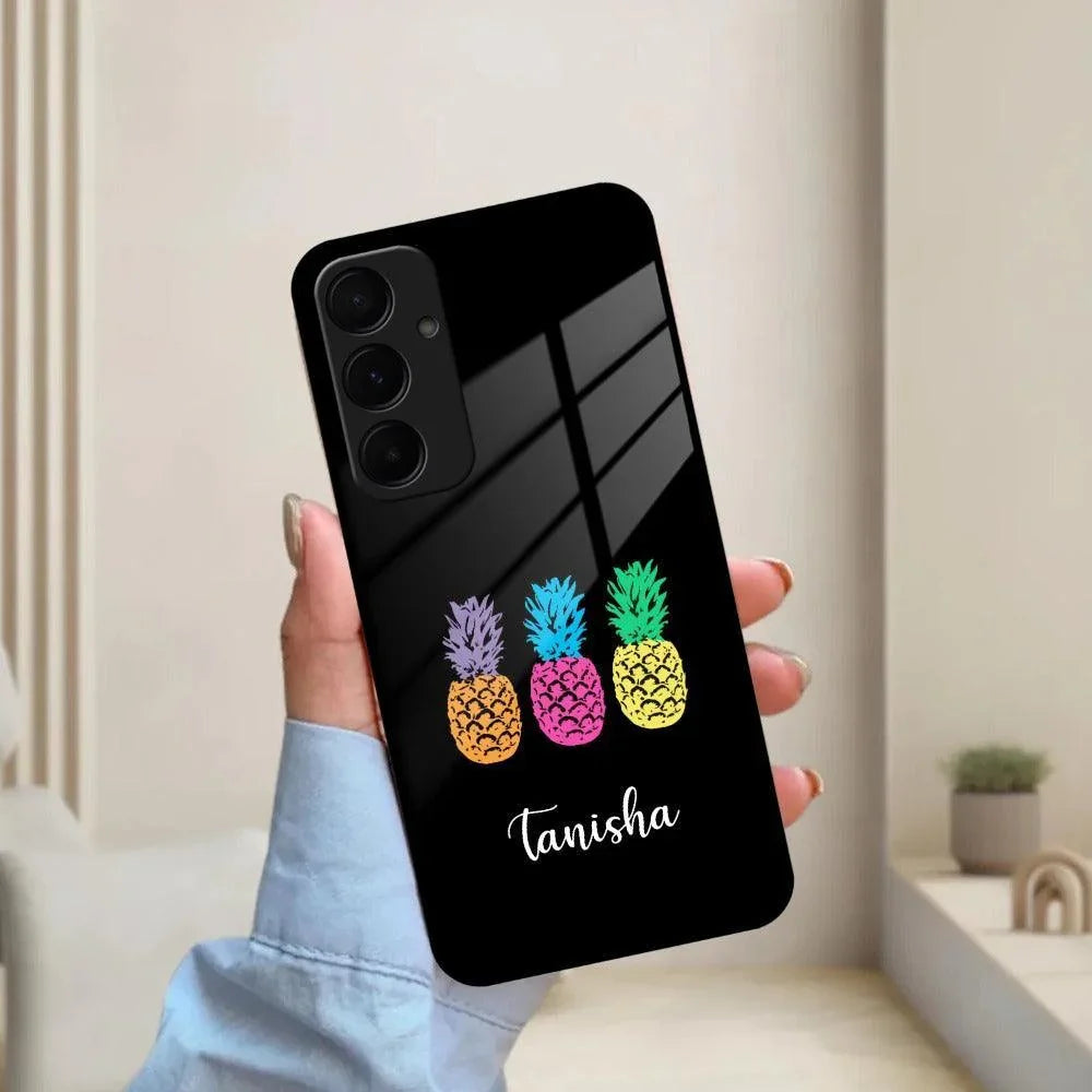 Colorful Pineapple Glass Case Cover For Samsung - ShopOnCliQ