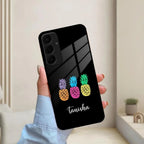 Colorful Pineapple Glass Case Cover For Samsung - ShopOnCliQ