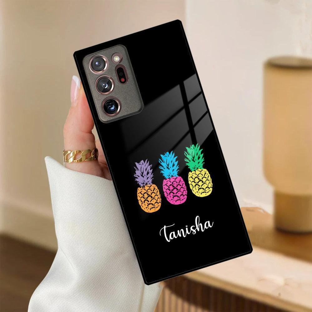 Colorful Pineapple Glass Case Cover For Samsung - ShopOnCliQ