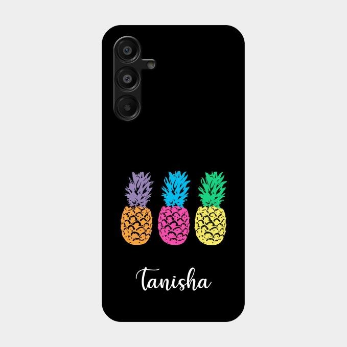 Colorful Pineapple Glass Case Cover For Samsung Galaxy A16 5G