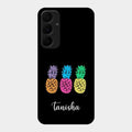Colorful Pineapple Glass Case Cover For Samsung Galaxy A35 5G
