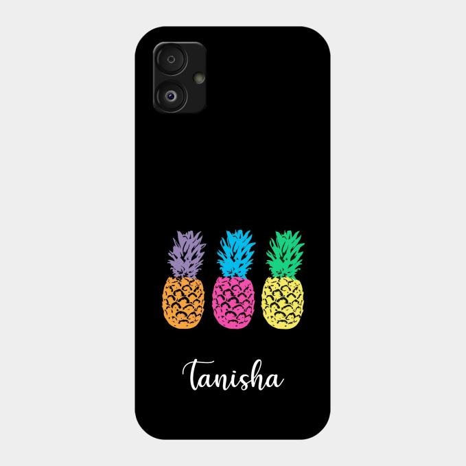 Colorful Pineapple Glass Case Cover For Samsung Galaxy F14 5G