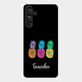 Colorful Pineapple Glass Case Cover For Samsung Galaxy M55 5G