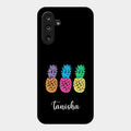 Colorful Pineapple Glass Case Cover For Samsung Galaxy M55S 5G