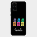 Colorful Pineapple Glass Case Cover For Samsung Galaxy S20 Plus