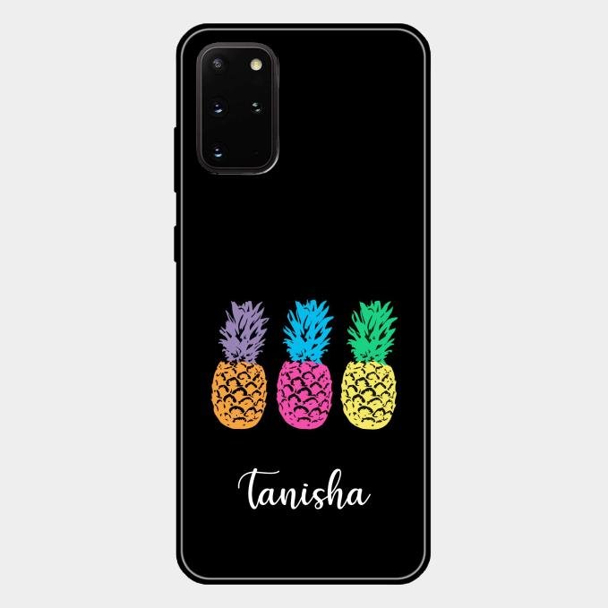 Colorful Pineapple Glass Case Cover For Samsung Galaxy S20 Plus