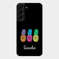 Colorful Pineapple Glass Case Cover For Samsung Galaxy S22 Plus 5G