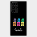 Colorful Pineapple Glass Case Cover For Samsung Galaxy S22 Ultra 5G