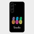 Colorful Pineapple Glass Case Cover For Samsung Galaxy S23 5G