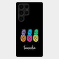 Colorful Pineapple Glass Case Cover For Samsung Galaxy S24 Ultra 5G