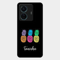 Colorful Pineapple Glass Case Cover For Vivo T1 Pro 5G