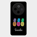 Colorful Pineapple Glass Case Cover For Vivo T4 5G