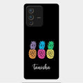 Colorful Pineapple Glass Case Cover For Vivo V23 Pro 5G