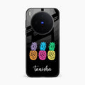 Colorful Pineapple Glass Case Cover For Vivo X300 5G