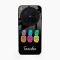 Colorful Pineapple Glass Case Cover For Vivo X300 Pro 5G