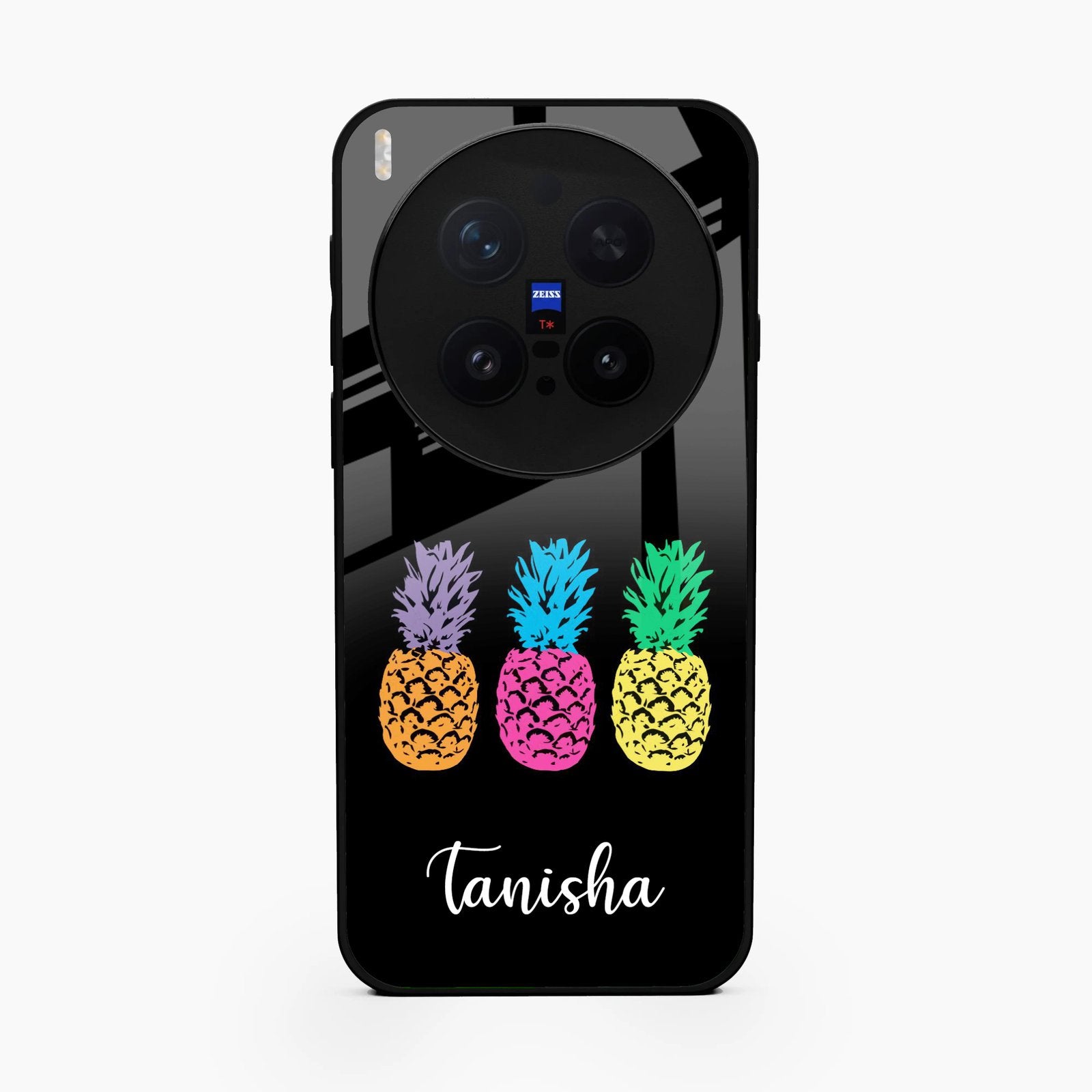 Colorful Pineapple Glass Case Cover For Vivo X300 Pro 5G