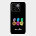 Colorful Pineapple Glass Case Cover For Xiaomi 14 5G