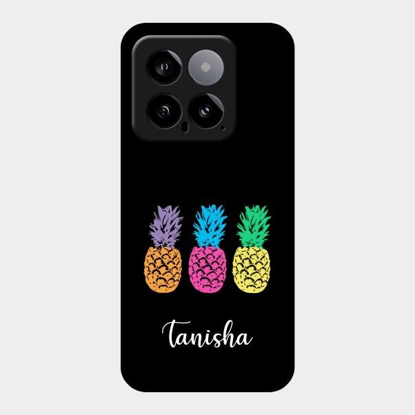 Colorful Pineapple Glass Case Cover For Xiaomi 14 5G